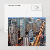 Robson Street Vancouver British Columbia briefkaar Briefkaart (Voorkant / Achterkant)