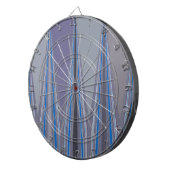 Robublauw naadloos ontwerp dartbord (Voorkant Rechts)