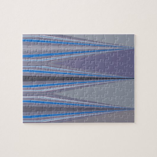 Robublauw naadloos ontwerp legpuzzel (Horizontaal)