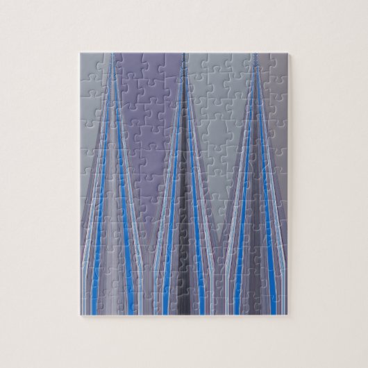 Robublauw naadloos ontwerp legpuzzel (Verticaal)