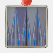 Robublauw naadloos ontwerp metalen ornament (Voorkant)