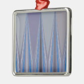 Robublauw naadloos ontwerp metalen ornament (Links)