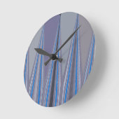 Robublauw naadloos ontwerp ronde klok (Hoek)