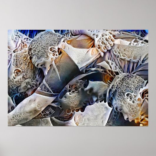 Robubyvezel - Rugby-schilderijen afdrukken Poster (Voorkant)