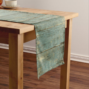 Robuged Blue Planks Lumber Korte Tafelloper