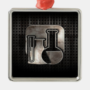 Robuged Chemistry Metalen Ornament