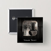 Robuged Chemistry Vierkante Button 5,1 Cm (Voorkant /achterkant)