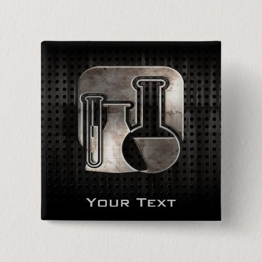 Robuged Chemistry Vierkante Button 5,1 Cm (Voorkant)