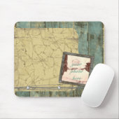 Robuged Planks Map Mousepad Muismat (Met muis)