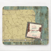 Robuged Planks Map Mousepad Muismat (Voorkant)