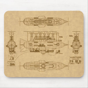Robur's Albatross van 'Master of the World' Muismat