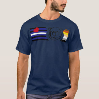 ROBUST BEER BANDS BLACK LEATHER T-SHIRT