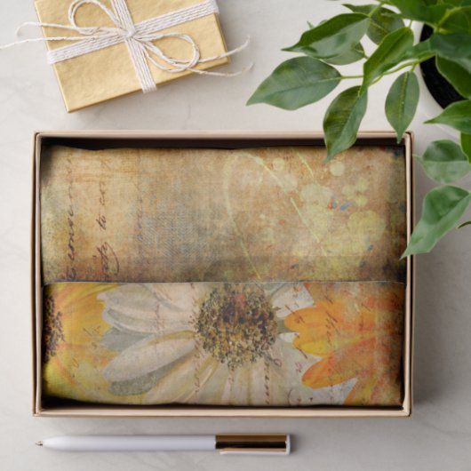 Robuusachtig bloemkool — Shabby — grafisch weefsel Tissuepapier (Geschenk)