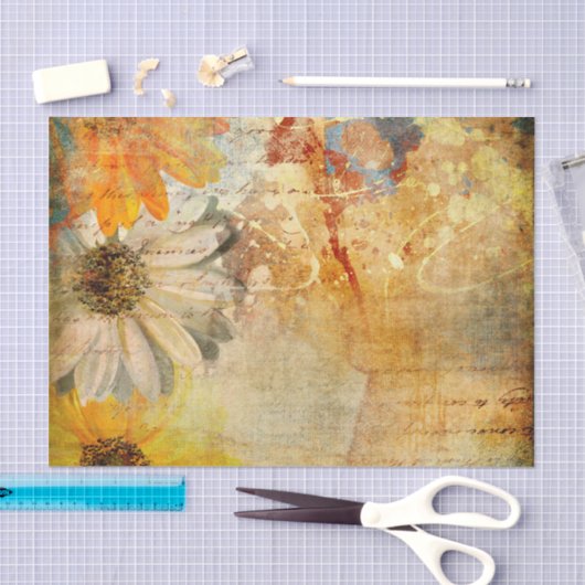 Robuusachtig bloemkool — Shabby — grafisch weefsel Tissuepapier (Craft)