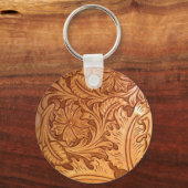 Robuusachtig patroon western landkleding sleutelhanger (Voorkant)