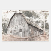 Robuusachtige, grijze bruine,  textuur inpakpapier vel (Voorkant 3)