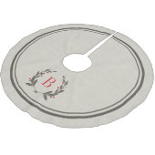 Robuusachtige strips en grote monogram kerstboom rok (Gekanteld)