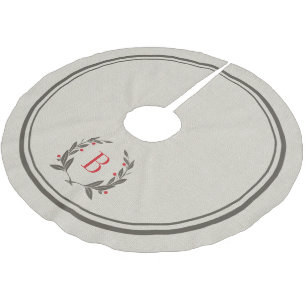 Robuusachtige strips en grote monogram kerstboom rok