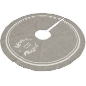 Robuusachtige strips en grote monogram kerstboom rok (Gekanteld)