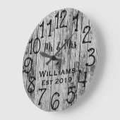 Robuust, aangepast bruin hout grote klok (Hoek)