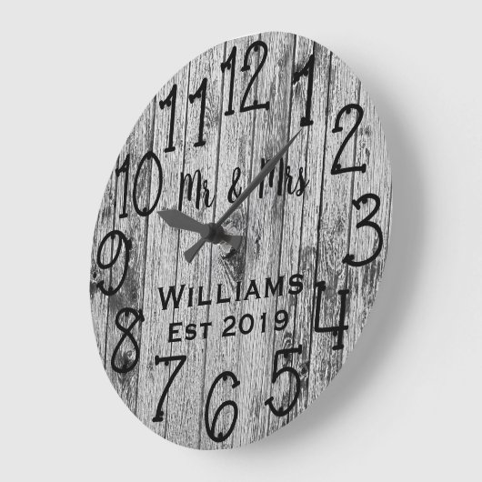 Robuust, aangepast bruin hout grote klok (Hoek)