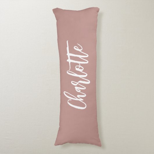 Robuust, aardnaamscript lichaamskussen (Voorkant Verticaal)