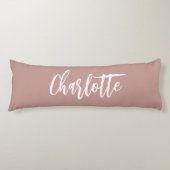 Robuust, aardnaamscript lichaamskussen (Voorkant)