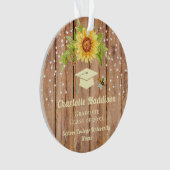 Robuust Afstuderen, klasse Floral Sunflower Ornament (voorkant)