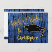 Robuust Afstuderen woorden van wijsheid/advies voo Advieskaart (Voorkant / Achterkant)