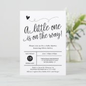 Robuust Baby shower, echt kraftpapier Kaart (Staand voorkant)