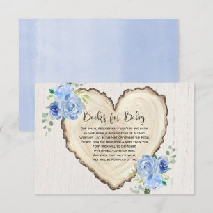 Robuust baby shower voor floreel hartboek informatiekaartje