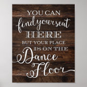 Robuust beeld op uw plaats op de DANKKLEUR Poster (Voorkant)