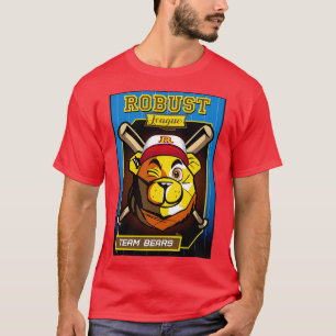 ROBUUST BEER BASEBALL KAART BEREN T-SHIRT