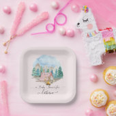 Robuust Beer Floral Baby shower Papieren Bordje (Feest)