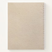 Robuust beige papier - Eenvoudige professionele v Notitieboek (Achterkant)