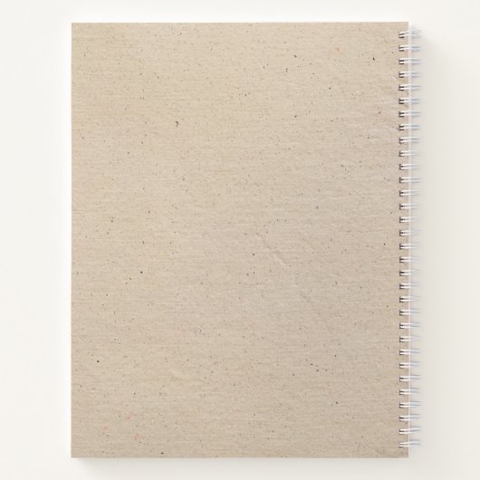 Robuust  beige papier - Eenvoudige professionele v Notitieboek (Achterkant)