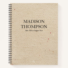 Robuust  beige papier Modern & Old Fashioned Notitieboek