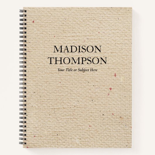 Robuust  beige papier Modern & Old Fashioned Notitieboek (Voorkant)