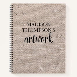 Robuust  beige papieren zakboek notitieboek