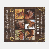 Robuust bij het liefhebben van geheugenpaarden fleece deken (Voorkant (Horizontaal))