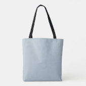Robuust blauw hart en op maat gesneden scriptbride tote bag (Achterkant)
