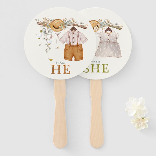 Robuust blauw katoenzaad Geslacht Handwaaier (Voorkant en achterkant)