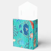 Robuust Blauwgroen hout en onder het Zee Friends W Bedankdoosjes (Geopend)