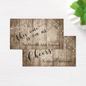 Robuust Bleek bruin hout met lichte Drink Tickets Visitekaartjes (Bureau)