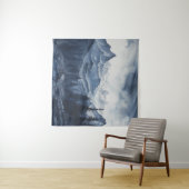Robuust Blue Ink Mountain Tapestry Wandkleed (In Situ (horizontaal))