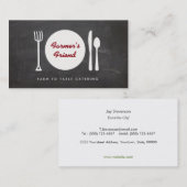 Robuust Boerderij op het keukenbord voor tafelcate Visitekaartje (Voorkant / Achterkant)