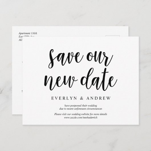 Robuust Boerderij, sla onze nieuwe datum op, we zi Briefkaart (Voorkant / Achterkant)