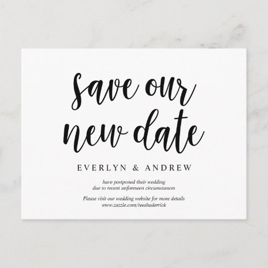 Robuust Boerderij, sla onze nieuwe datum op, we zi Briefkaart (Voorkant)