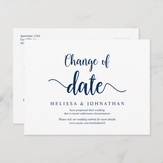 Robuust Boerderij, verandering van datum, marinebl Briefkaart (Voorkant / Achterkant)