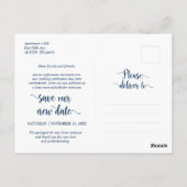 Robuust Boerderij, verandering van datum, marinebl Briefkaart (Achterkant)